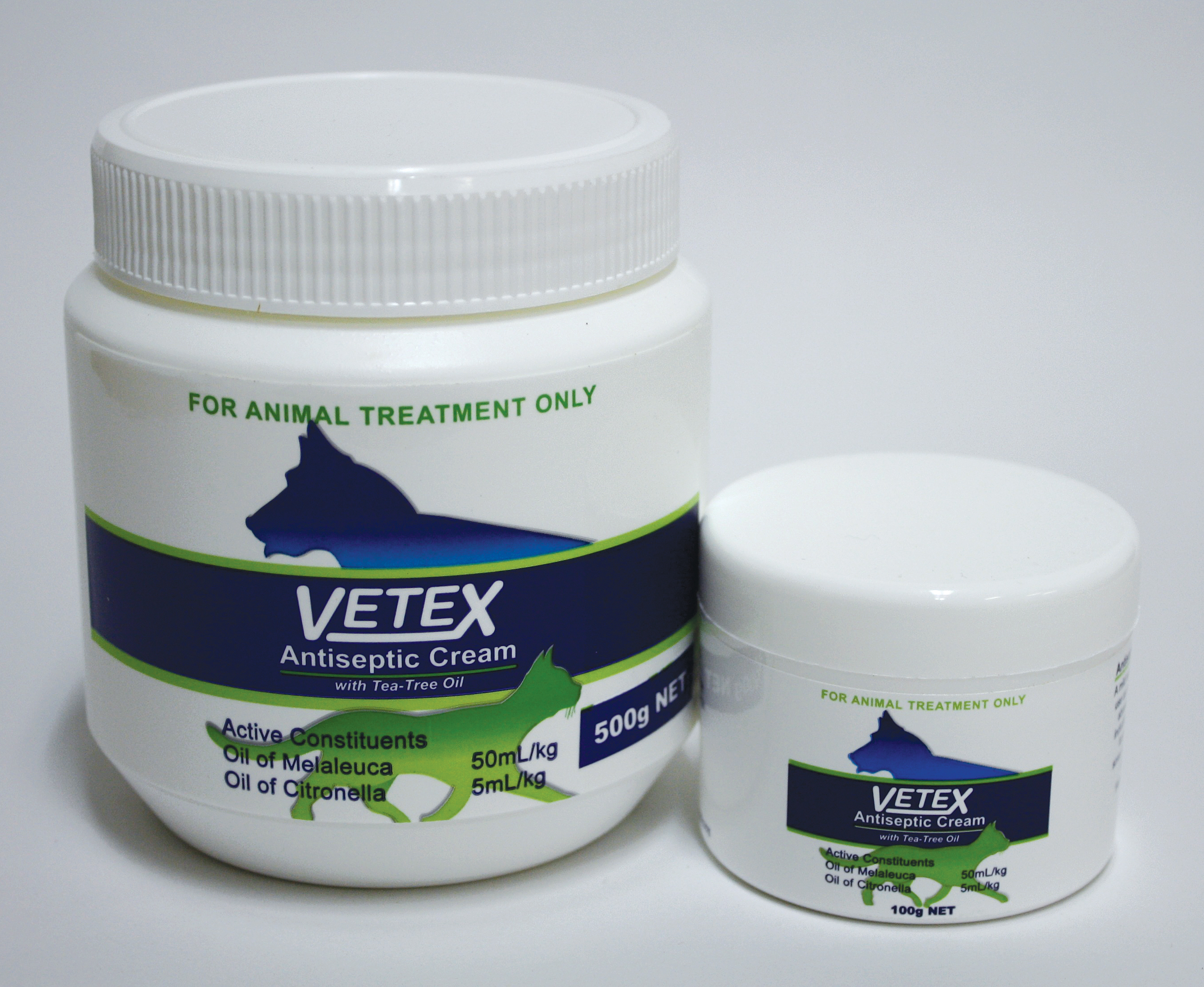 Vetex Antiseptic Cream 100g and 500g.
